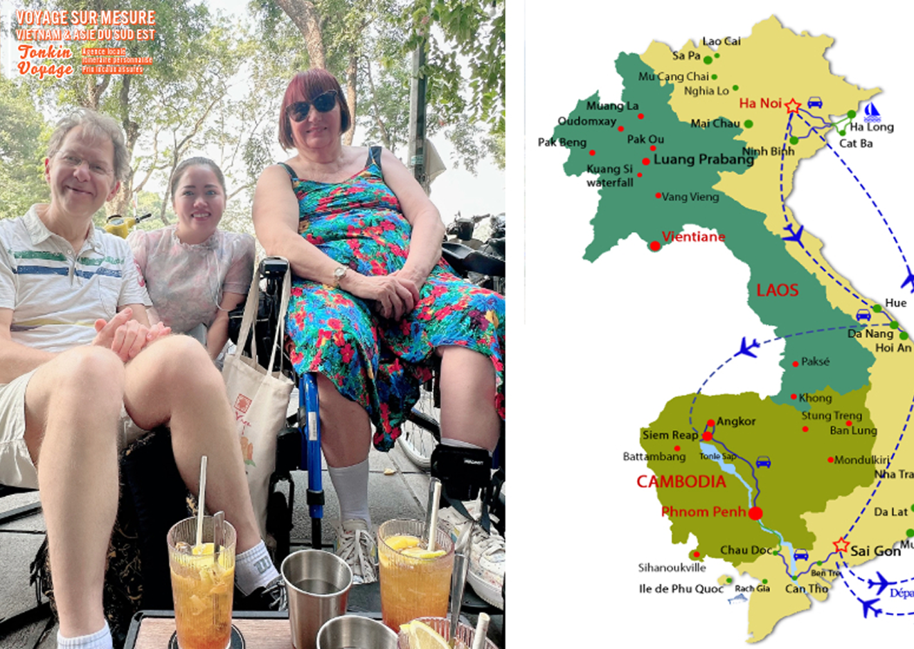 Circuit Vietnam Cambodge pour la personne à mobilité réduite avec Tonkin Voyage